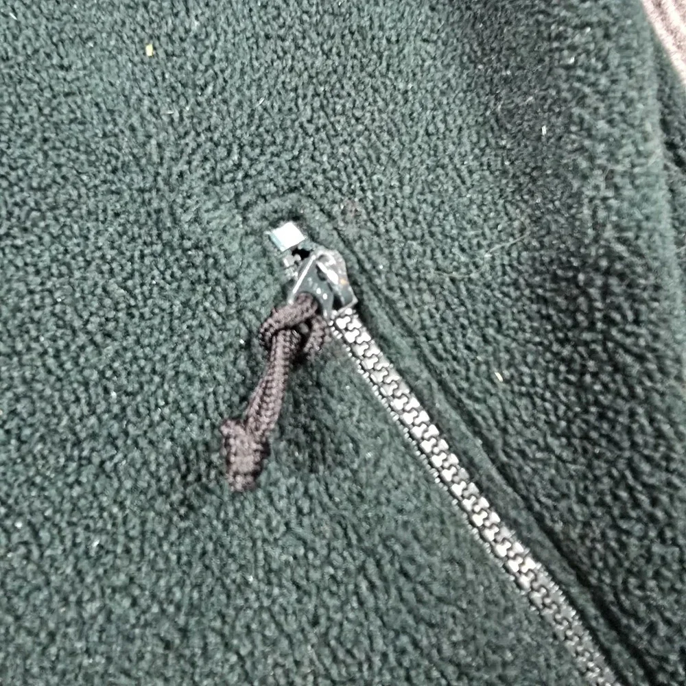 Vintage L.L.Bean Fleece Vest Mens 2XL Green Trail Model Full Zip Pockets Outdoor